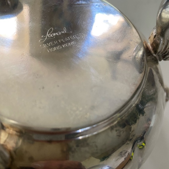 VINTAGE Leonard Silver Plate Lotus Flower Bowl With 3 Candle Holder Centerpiece - Picture 7 of 14